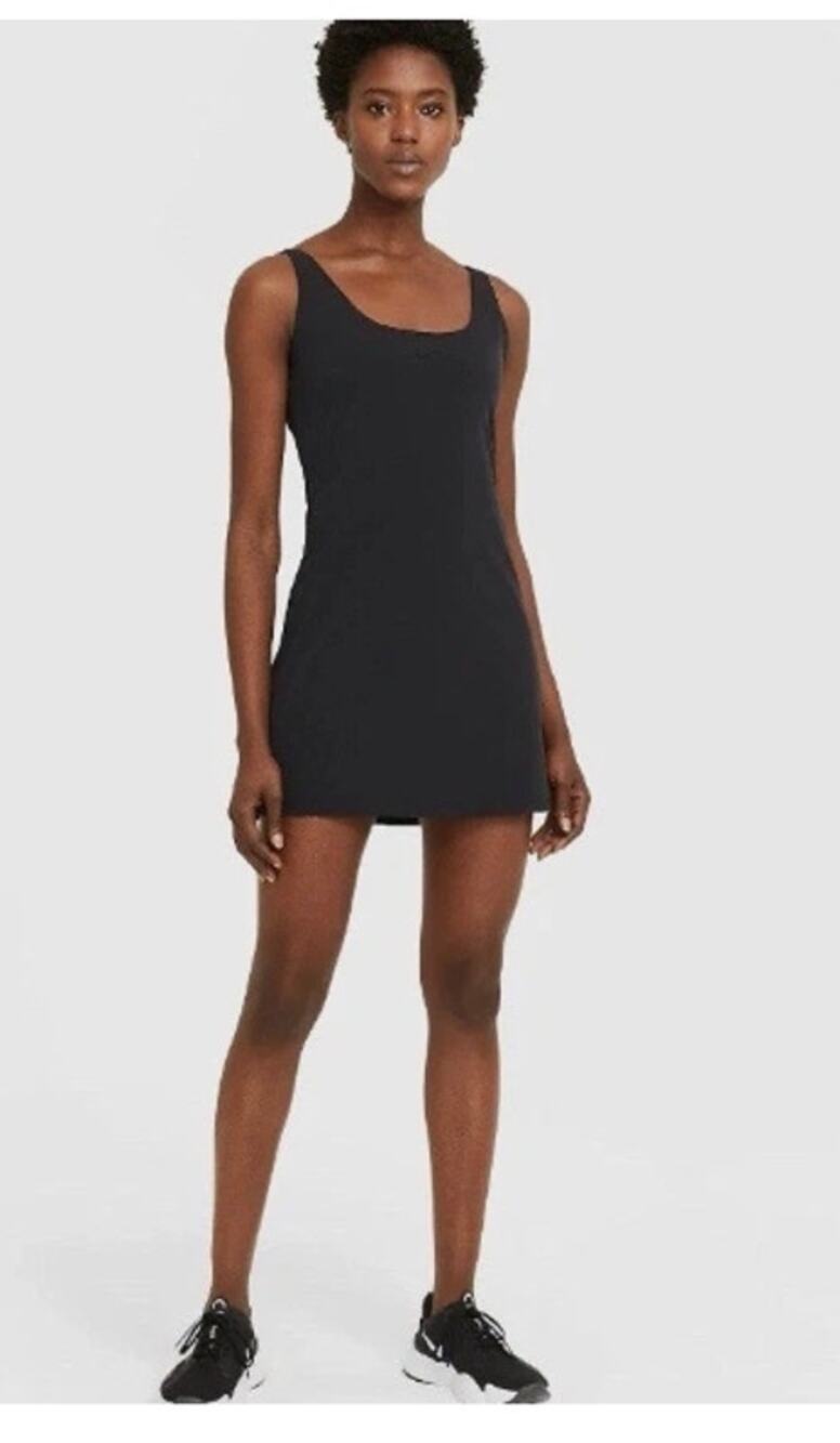 Nike Bliss Luxe 2-in-1 Training Dress Women's Medium Black DA1055-010